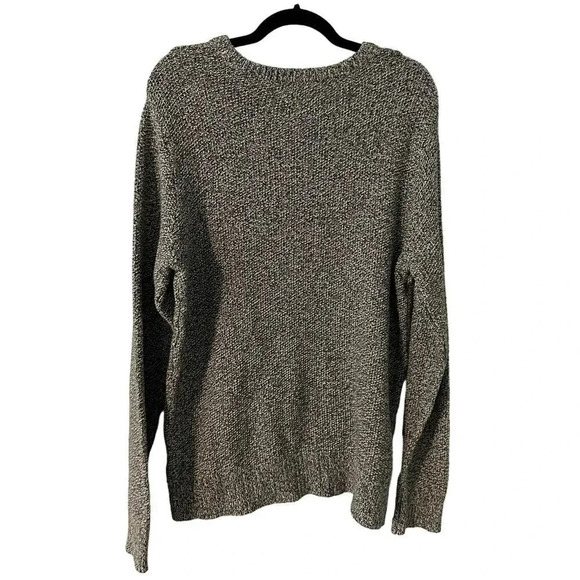 American Eagle Prep Fit Sweater Gray Cotton Size Large - Picture 2 of 6